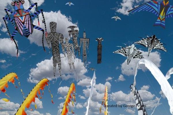 « Des kites survolent les quais »