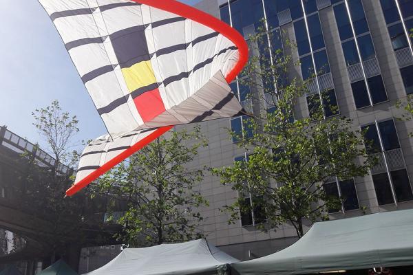 « Des kites survolent les quais »